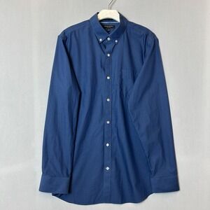 American Eagle Shirt Mens Large Blue Button Down Long Sleeve Grant Fit